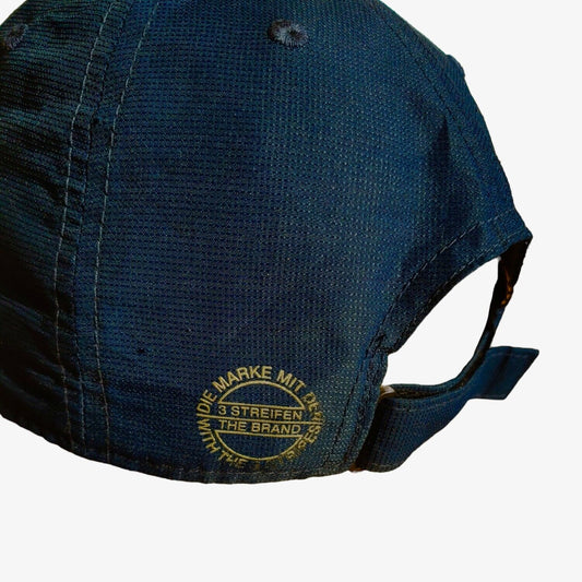 Vintage Y2K Adidas Navy Leaf Spell Out Cap Logo - Casspios Dream