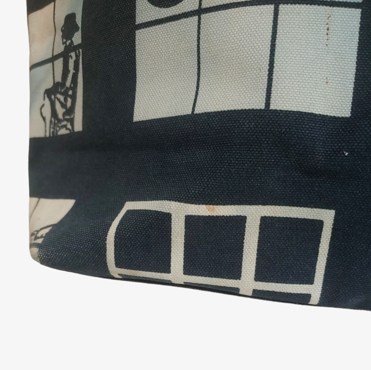 Vintage Y2K Chanel 2003 Black & White Window Scene Tote Bag 8173663 Mark - Casspios Dream