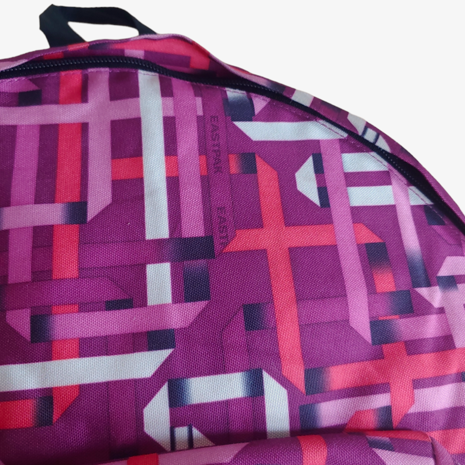 Vintage Y2K Eastpak 620 Pink Purple Abstract Backpack Bag Logo - Casspios Dream