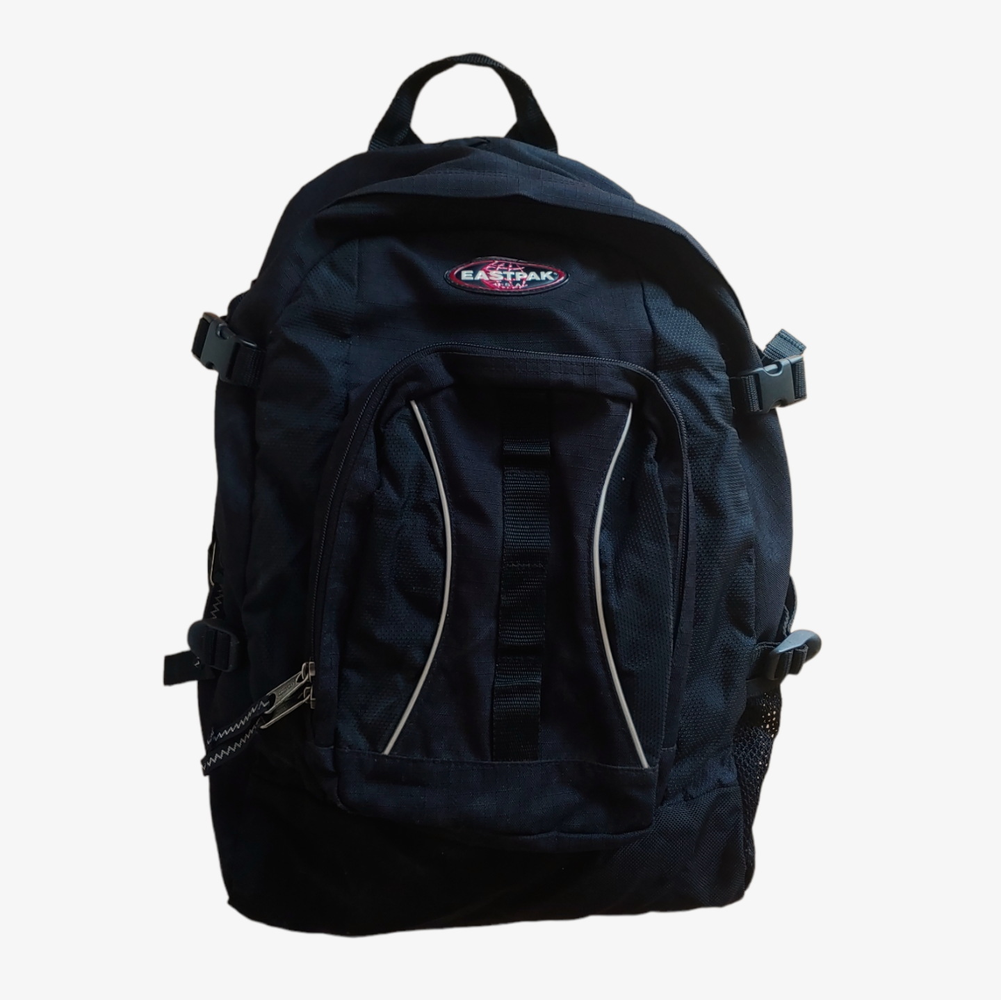 Vintage Y2K Eastpak Black Utility Backpack Bag - Casspios Dream
