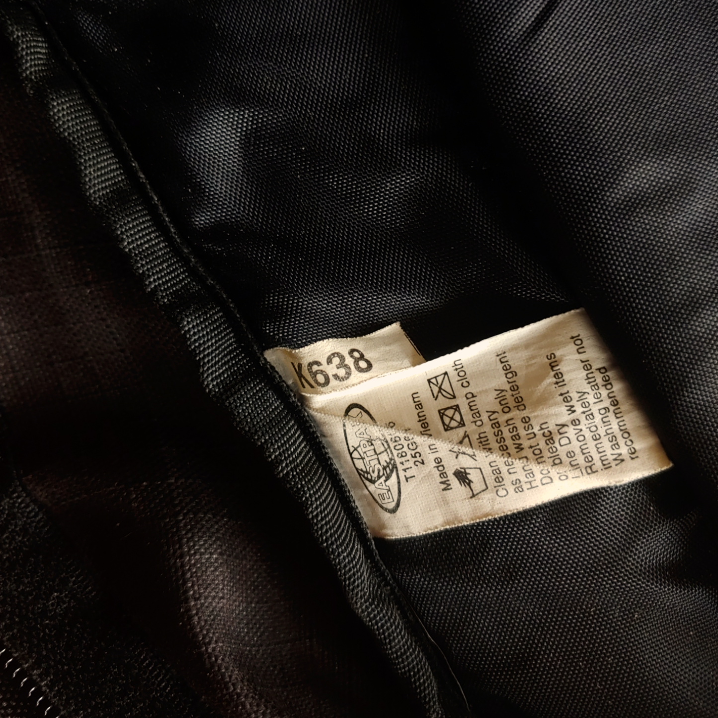 Vintage Y2K Eastpak Black Utility Backpack Bag Inside Label - Casspios Dream