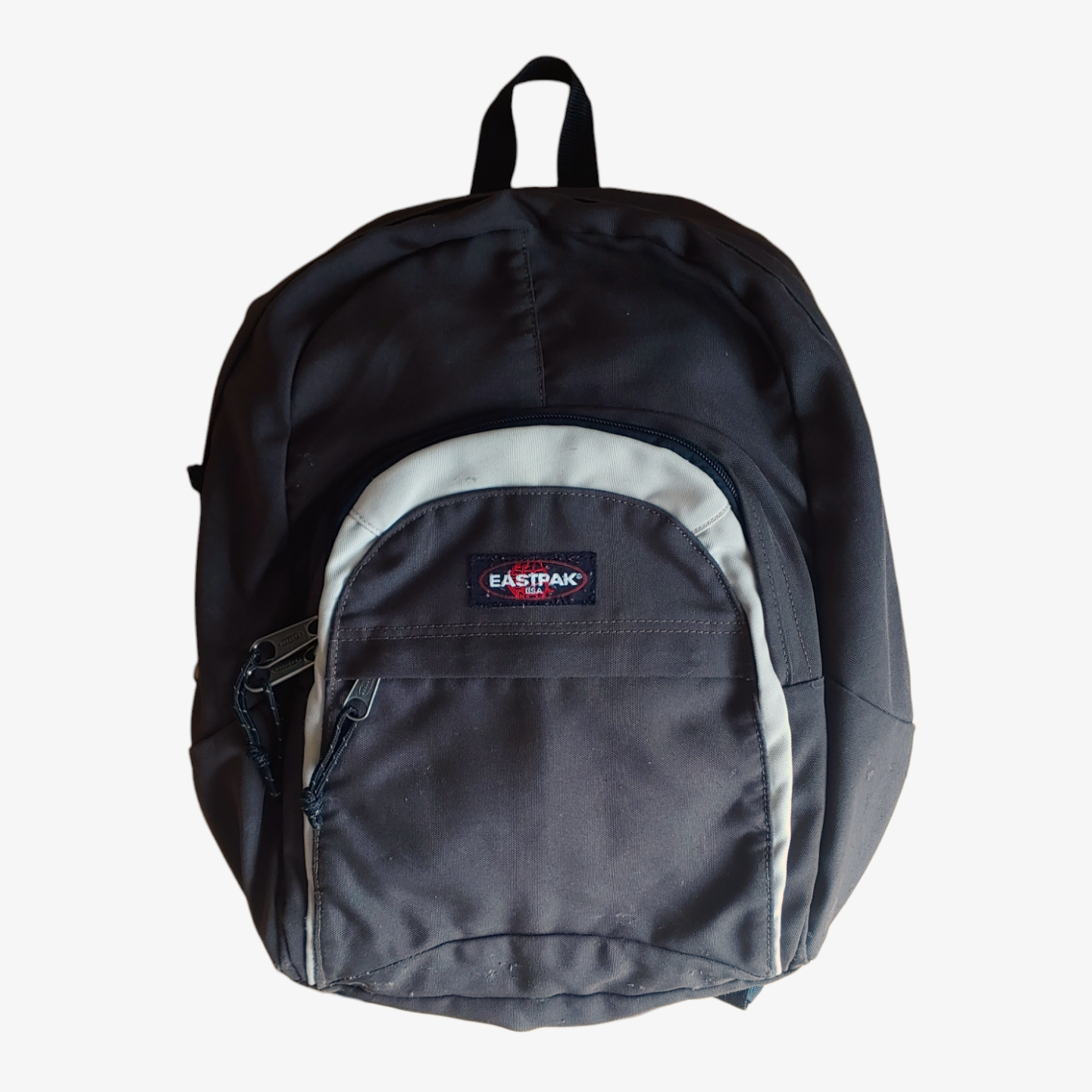 Vintage Y2K Eastpak Grey Backpack Bag - Casspios Dream