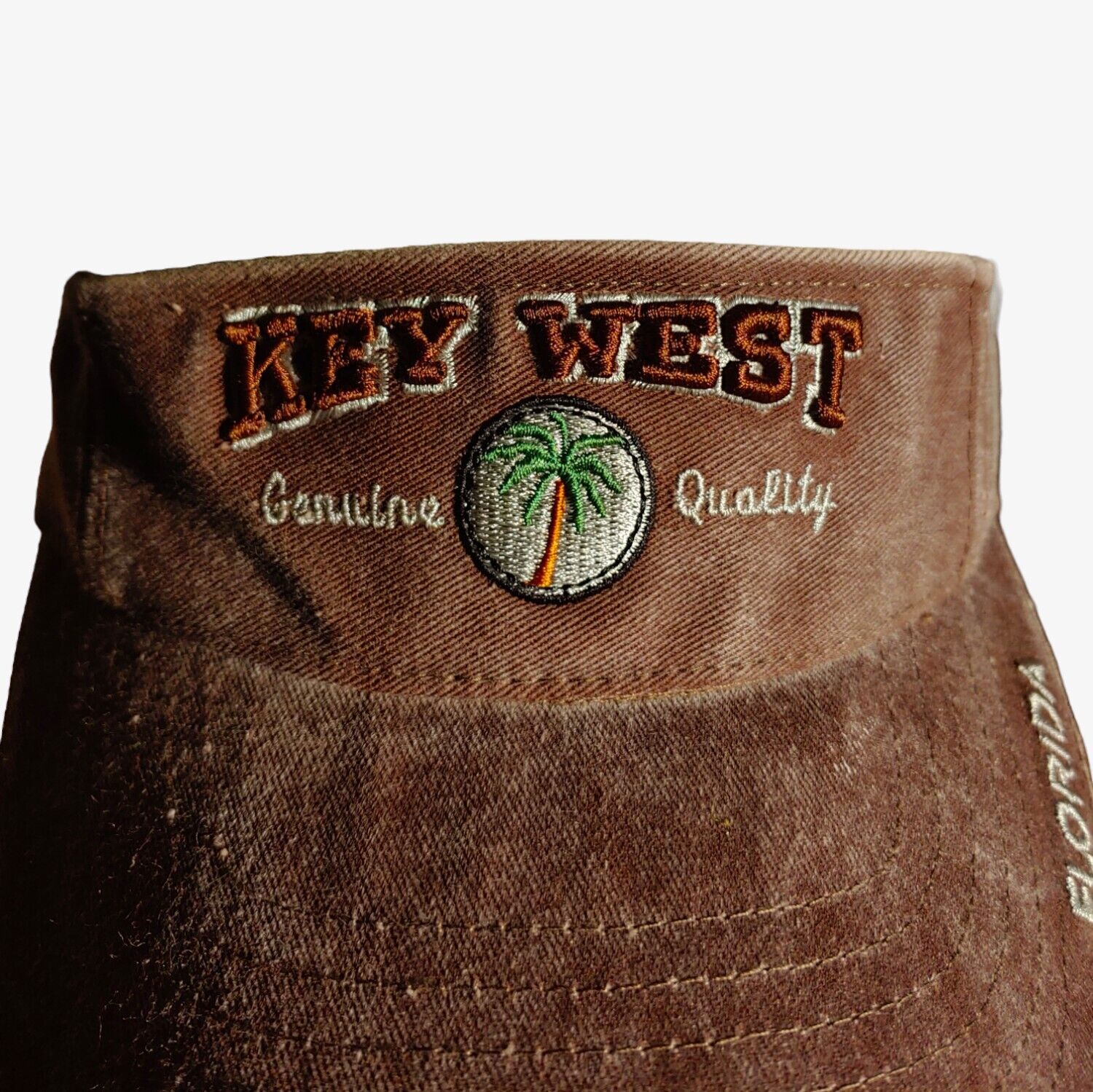 Vintage Y2K Key West Florida Spell Out Visor Cap Logo - Casspios Dream