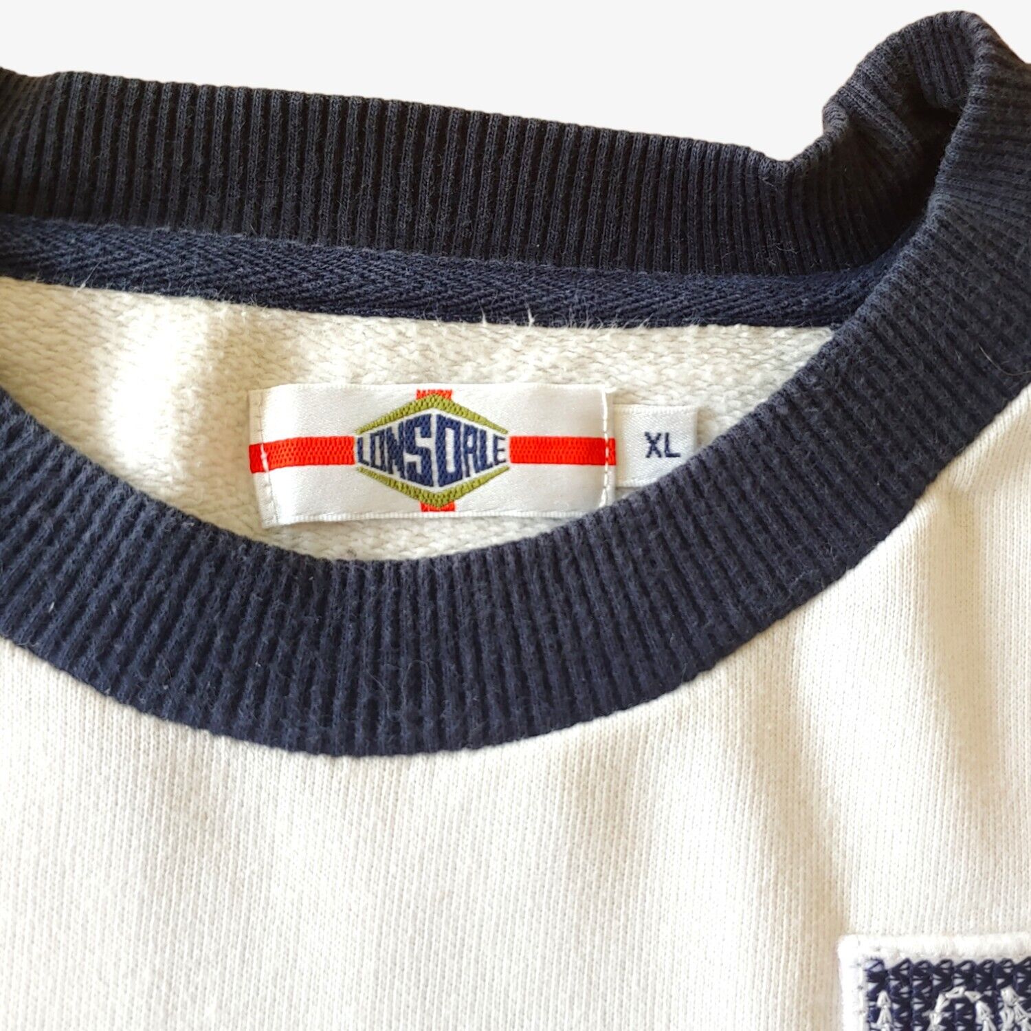 Vintage Y2K Lonsdale England Football Team Sweatshirt Label - Casspios Dream