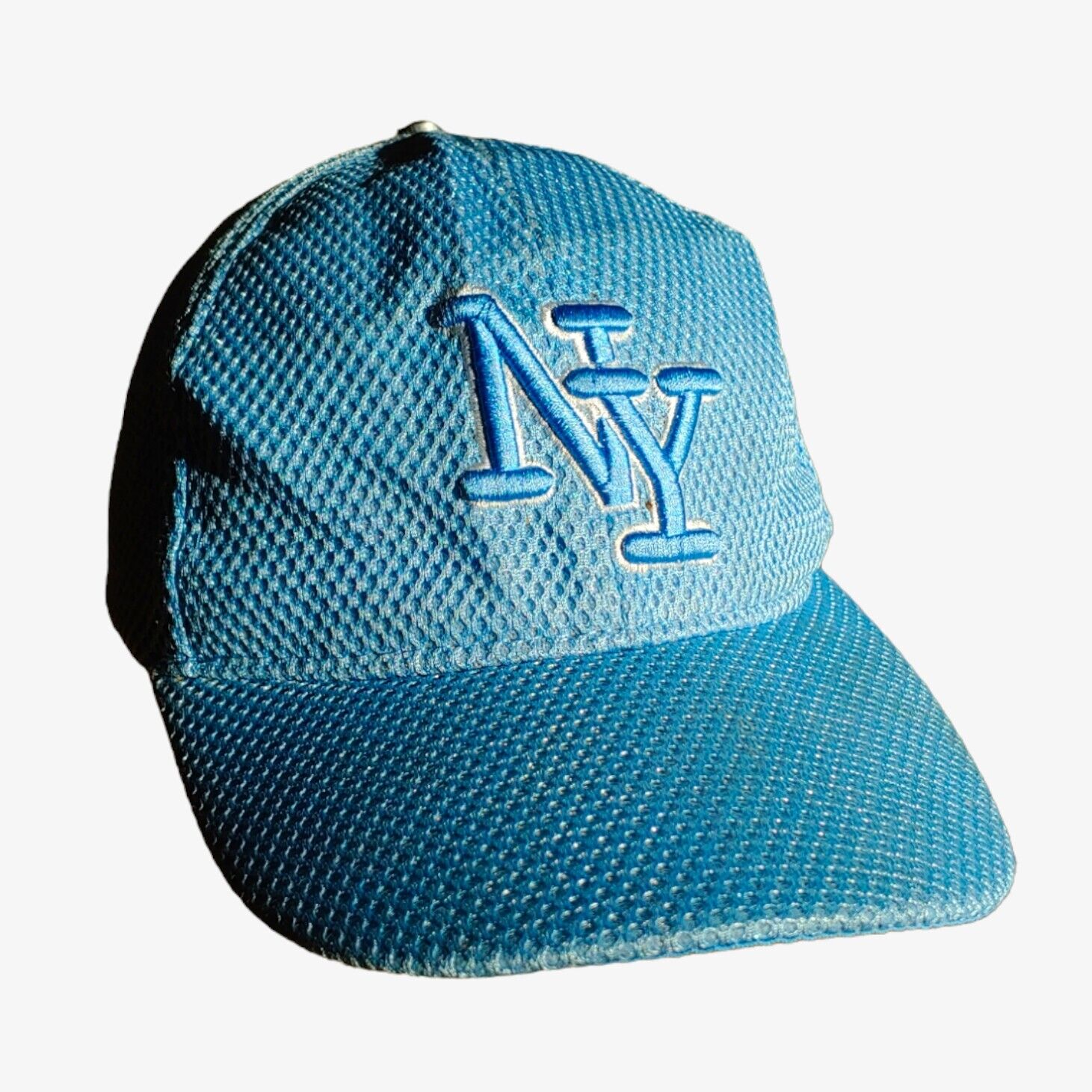 Vintage Y2K New York NY Blue Mesh Cap - Casspios Dream