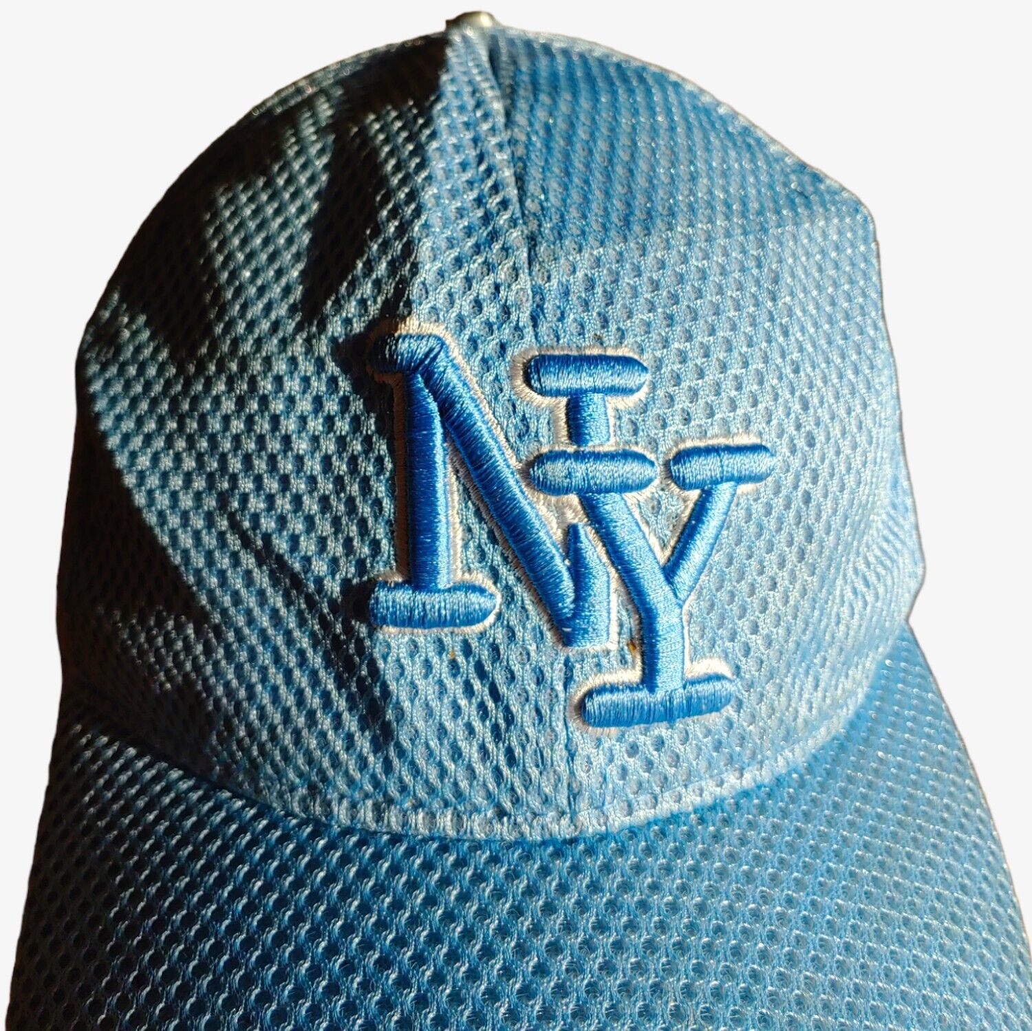 Vintage Y2K New York NY Blue Mesh Cap Logo - Casspios Dream