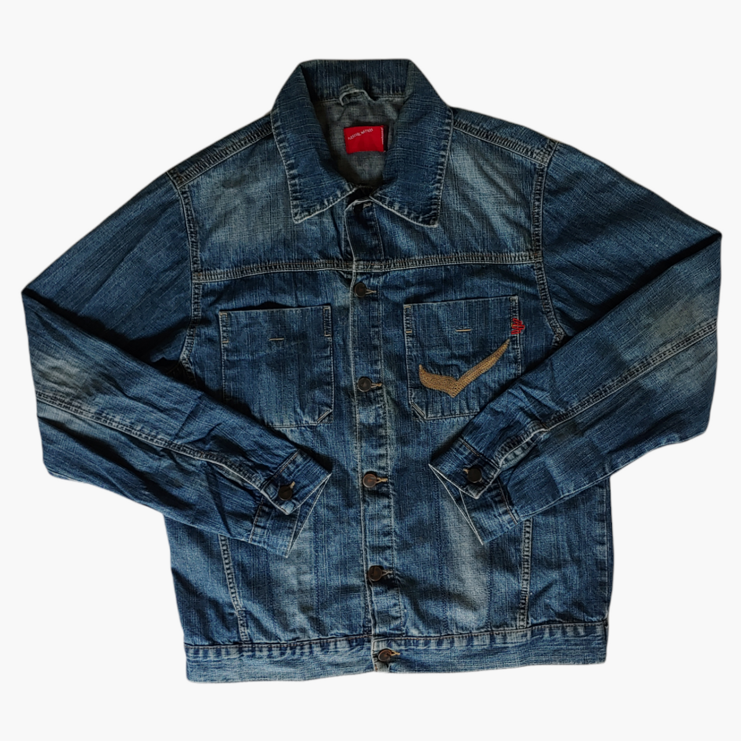 Vintage Y2K Pleasure Matters Denim Jacket With Embroidered Party Girls Drinking Back - Casspios Dream