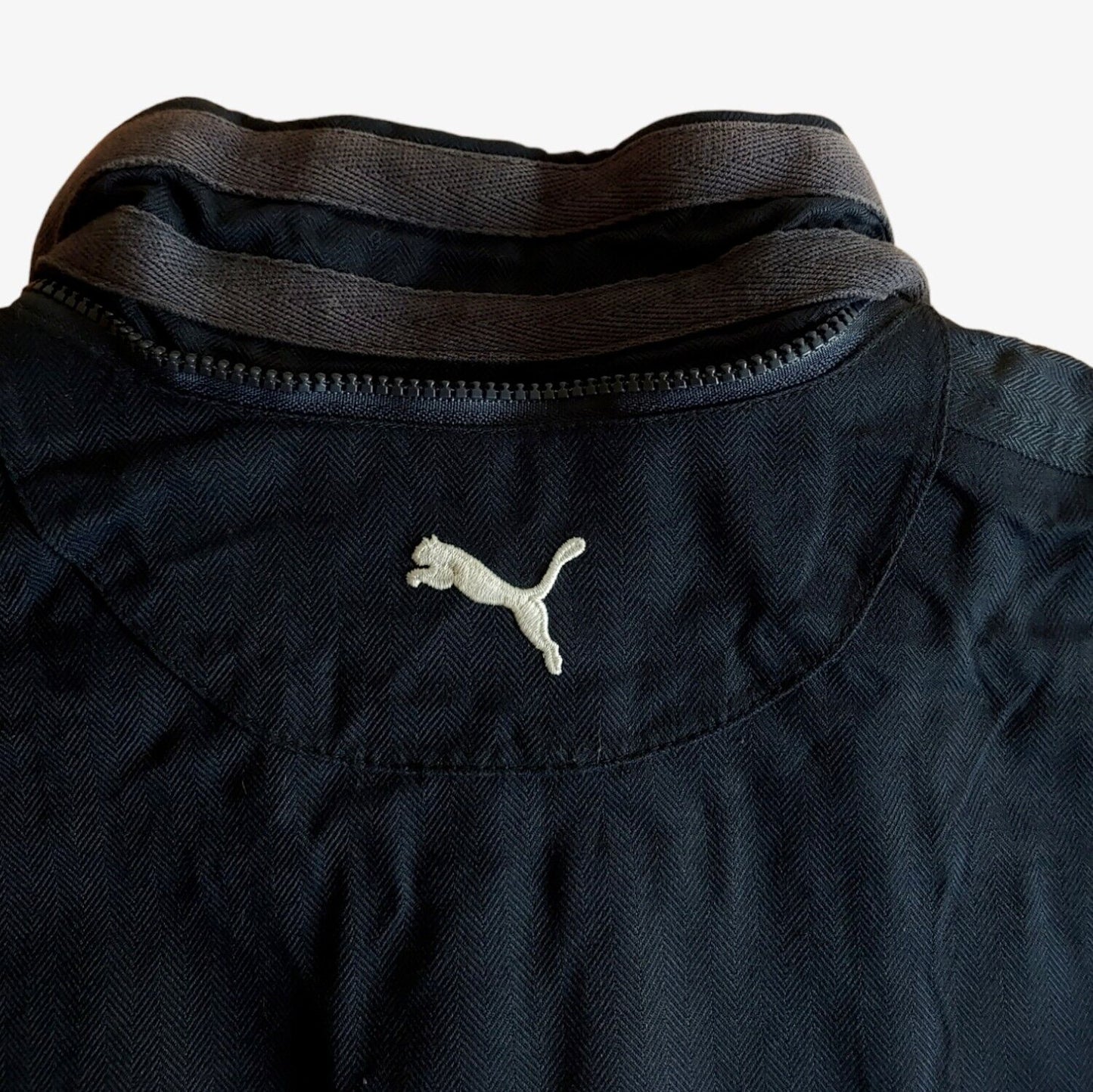 Vintage Y2K Puma x Red Bull Racing NASCAR Formula One Jacket Collar Logo - Casspios Dream