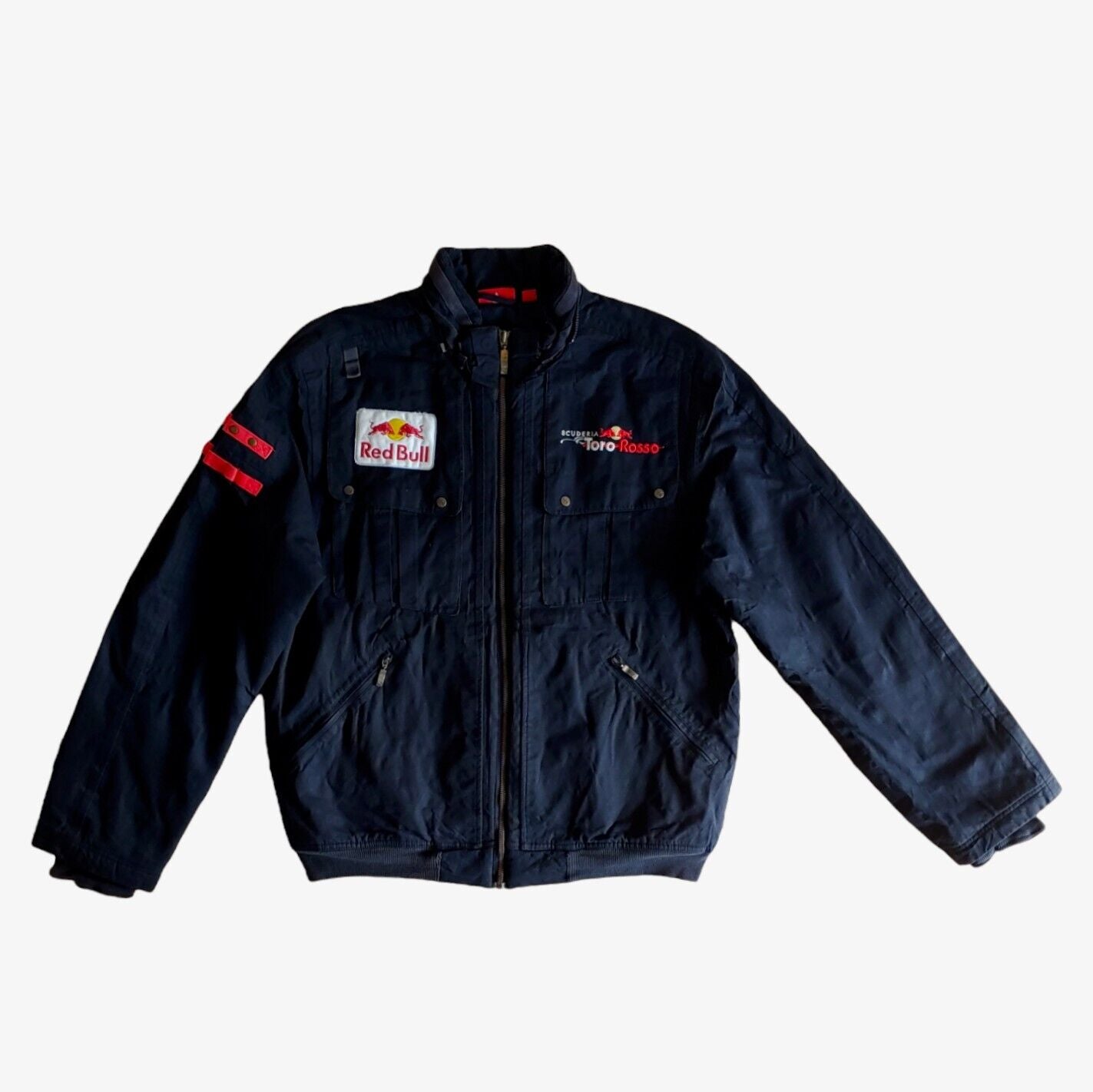 Vintage Y2K Puma x Red Bull Racing NASCAR Formula One Jacket Front - Casspios Dream
