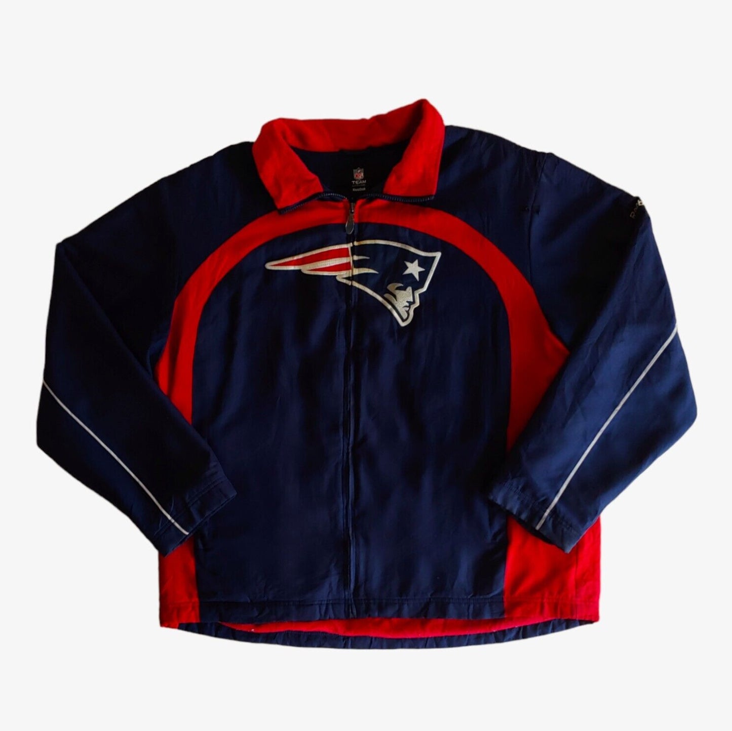 Vintage Y2K Reebok NFL New England Patriots Spell Out Jacket - Casspios Dream