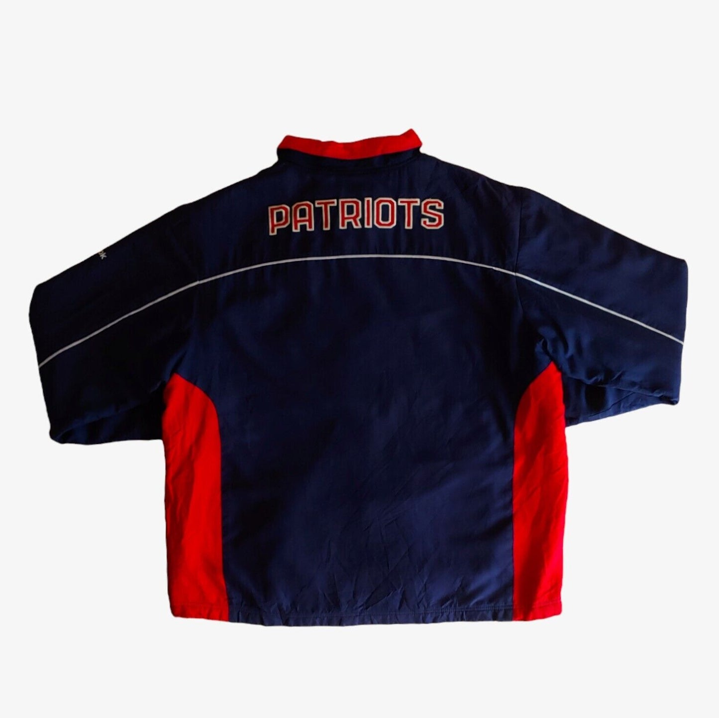Vintage Y2K Reebok NFL New England Patriots Spell Out Jacket Back - Casspios Dream